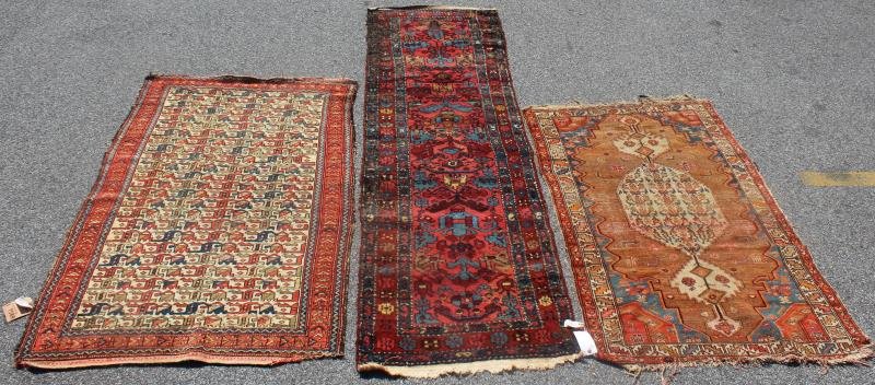 Lot Of 3 Antique Throw Rugs To Include (1 of 8)