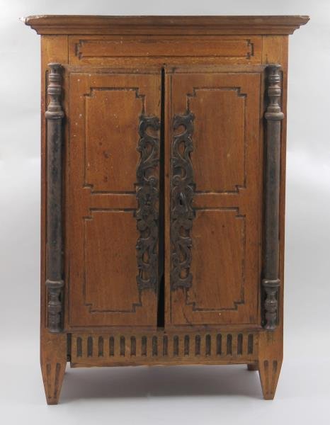 19th Century Miniature French Provincial Armoire. (1 of 7)