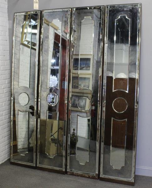 Large Mirrored Panel Venetian Style Screen. (1 of 7)