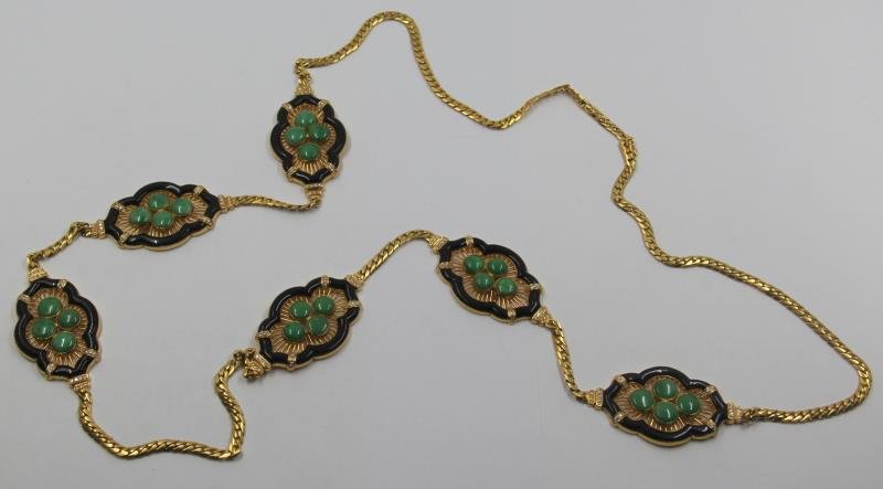 JEWELRY. 18kt Gold, Onyx, Jade, and Diamond (1 of 6)