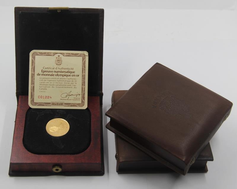 GOLD. Three 1976 Canadian Olympic Gold Coins. (1 of 6)