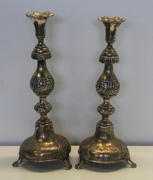 SILVER. Pair of Late 19th Century Russian (1 of 7)