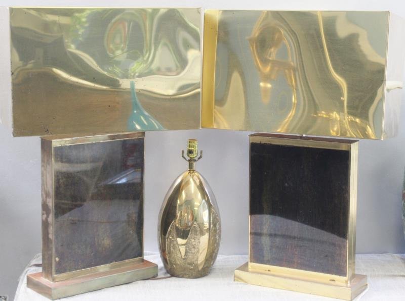 Midcentury Brass Table Lamp Lot Including C. Jere. (1 of 6)