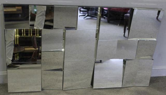 Midcentury Neal Smalls ? Patchwork Faceted Mirror. (1 of 5)