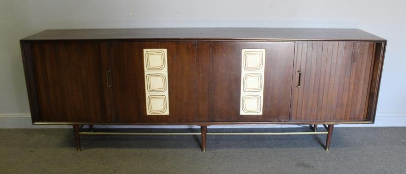 Midcentury Tambour Door Radio Cabinet (1 of 5)
