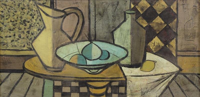 LEVIER, Charles. Oil on Canvas. Still Life. (1 of 5)