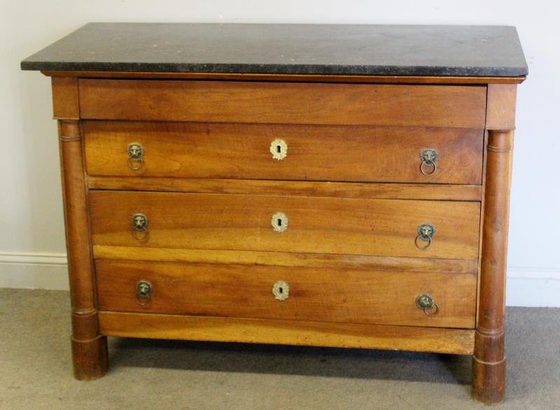 Antique French Empire Marbletop Commode. (1 of 6)