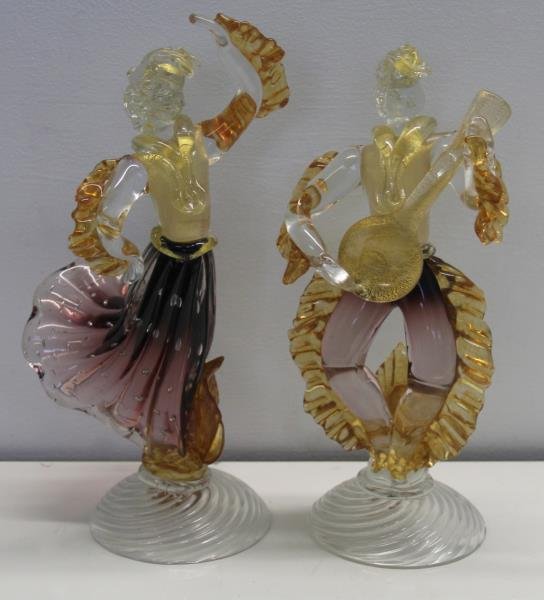Pair of Murano Glass Figures. (1 of 5)