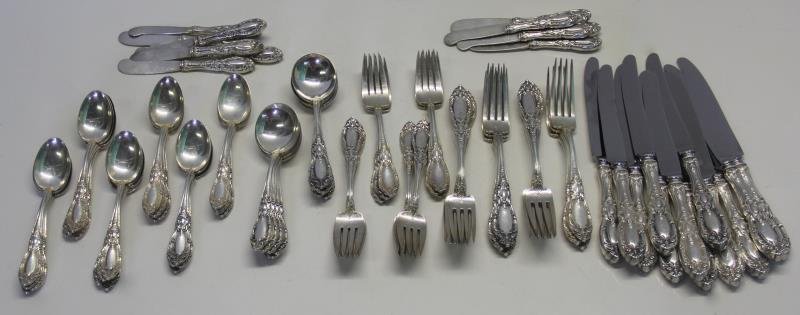 STERLING. Towle Sterling Flatware Service for 12. (1 of 5)