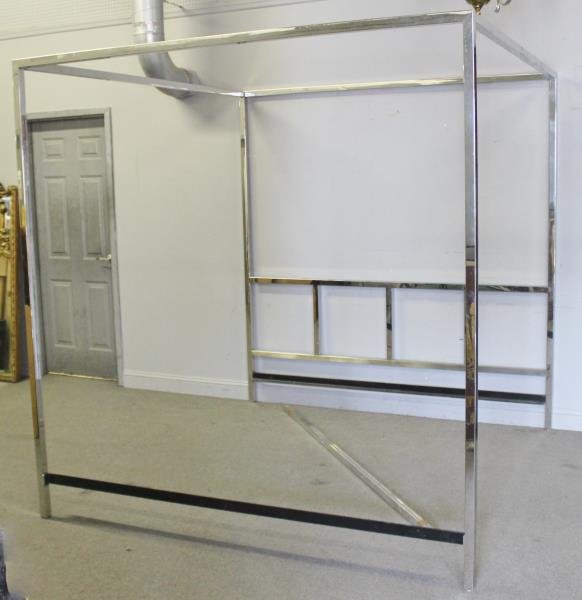 Midcentury Pace King Size Chrome Canopy Bed. (1 of 4)