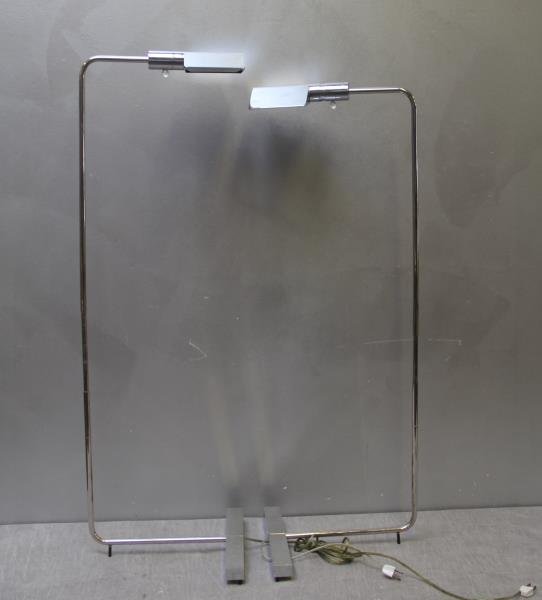 Midcentury Pair of Cedric Hartman Chrome Lamps. (1 of 4)
