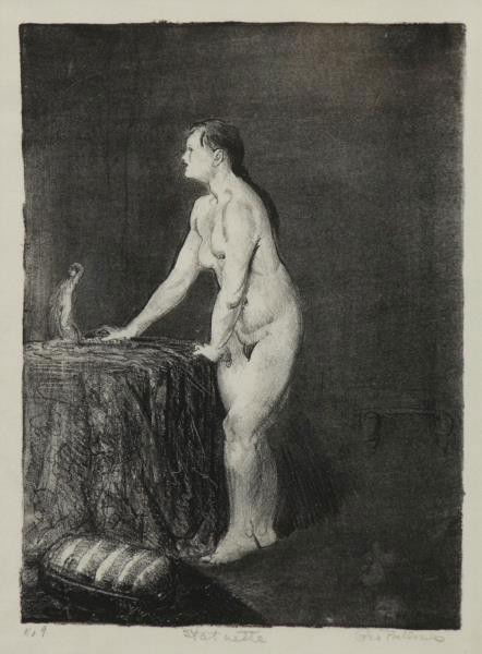 BELLOWS, George. Lithograph "Statuette". (1 of 3)