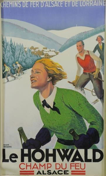 BRODERS, Roger. Color Lithograph "Le Hohwald". (1 of 5)