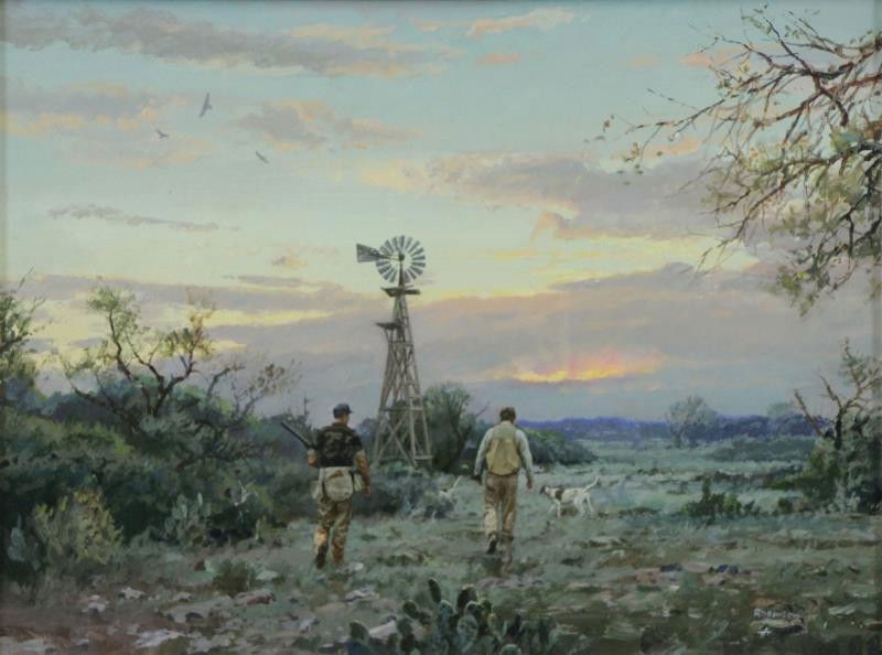 ROBINSON, James. Oil on Panel. "Last Covey". (1 of 6)