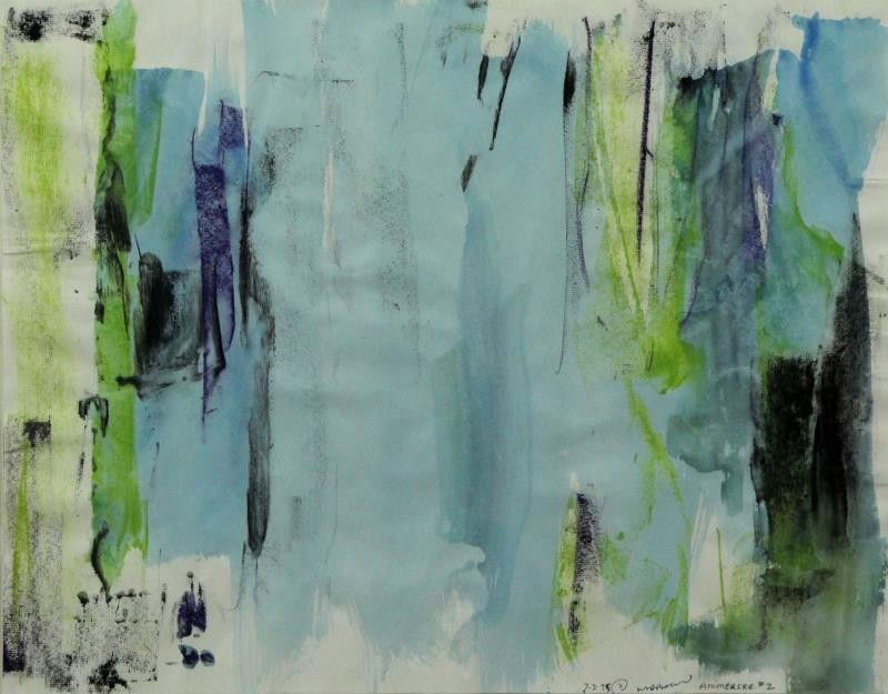 BANNARD, Walter D. Mixed Media on Paper "Ammersee (1 of 4)