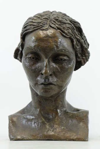EPSTEIN, Jacob. Bronze Bust. Portrait of Oriel (1 of 6)