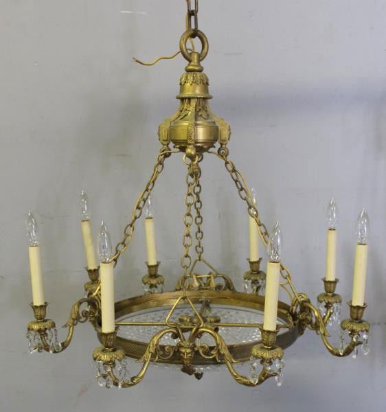 Fine Quality Antique Bronze and Cut Glass (1 of 5)