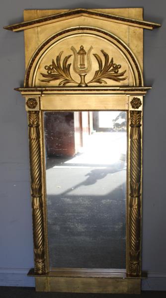 Antique Classical Gilt Wood Carved Pier Mirror (1 of 5)
