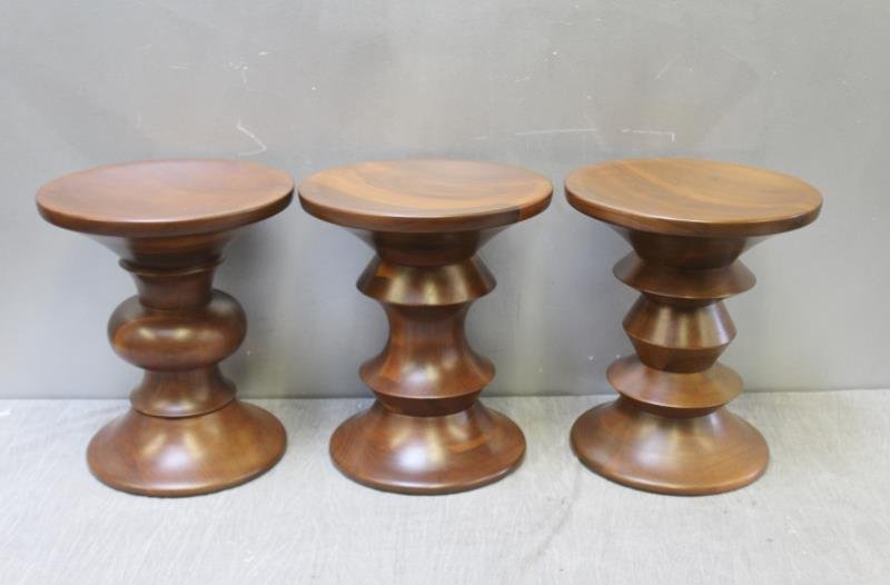 Set of 3 Time Life Stools After Eames. (1 of 3)