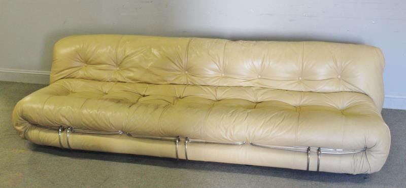 Afra & Tobia Scarpa; Atelier Soriana Leather Sofa. (1 of 5)