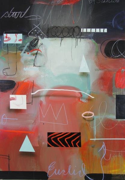 STABILITO, Joseph. Acrylic on Canvas "Euclid" 1989 (1 of 7)