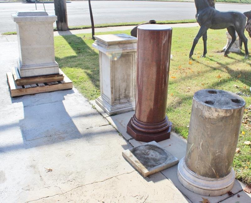 Lot of Marble Architectural Fragments / Pedestals. (1 of 8)