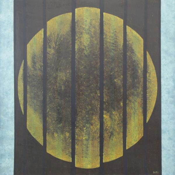 WELLS, Mac. Oil on Masonite. Untitled, 1963. (1 of 6)