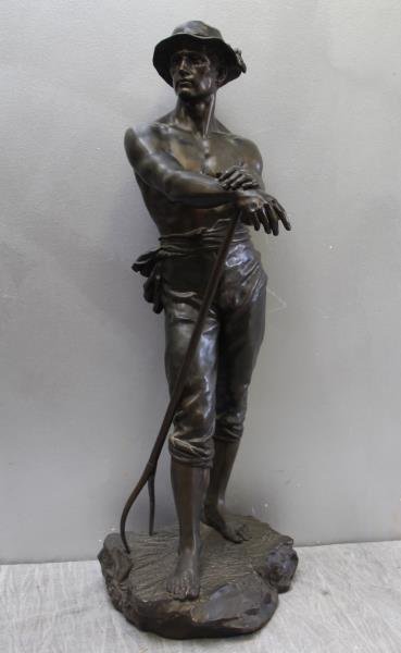 Levy, Charles-Octave. Signed Bronze,"Faneur". (1 of 6)