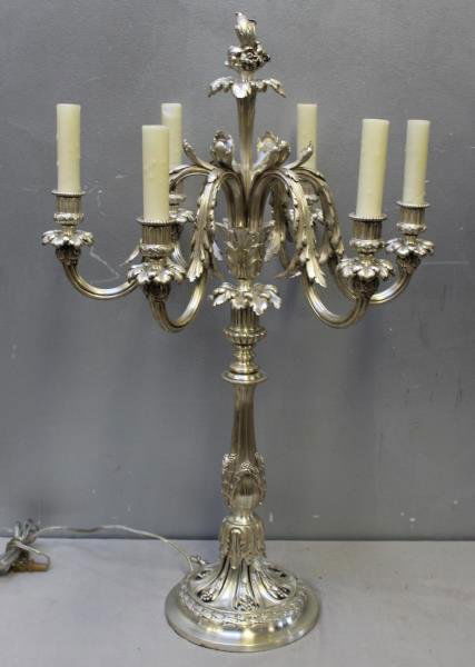 Caldwell Silverplate 6 Arm Candlebra. (1 of 5)