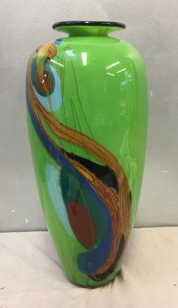 Modern Ioan Nemtoi Signed Art Glass Vase. (1 of 6)