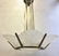 French Art Deco Style Brass Chandelier & Pendant. - 2