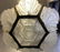 French Art Deco Style Brass Chandelier & Pendant. - 4