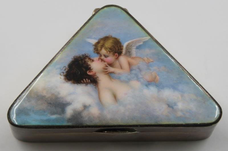 SILVER. Continental .935 Silver and Enamel (1 of 6)