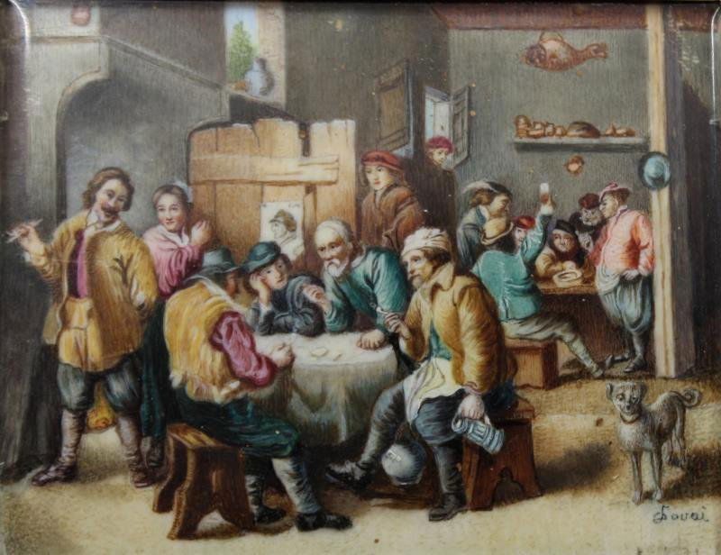 SILVER. Continental Silver and Painted Box. (1 of 7)