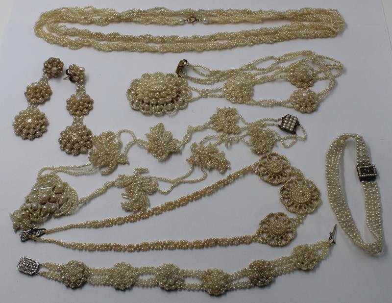 JEWELRY. Miscellaneous Grouping of Seed Pearl (1 of 8)