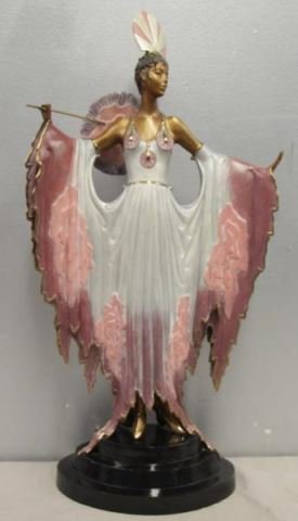 Erte Signed Patinated Bronze Sculpture "Twilight" (1 of 8)