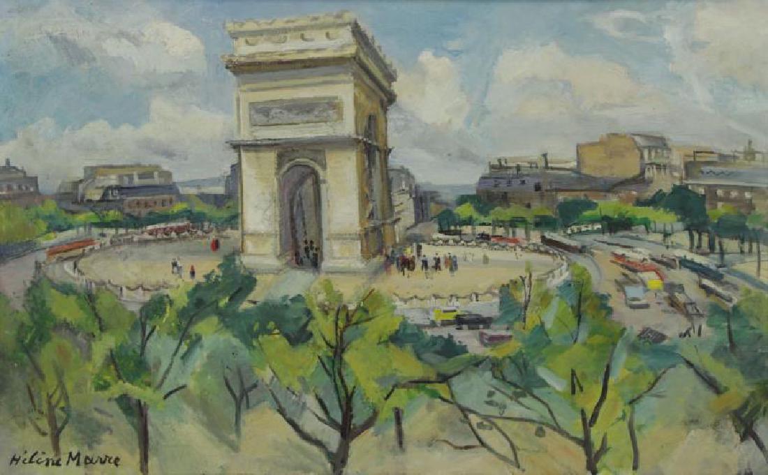 MARRE, Helene. Oil on Canvas. Arc de Triomphe, (1 of 7)