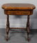 Victorian Burl Walnut Flip Top Game Table. - 4