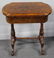 Victorian Burl Walnut Flip Top Game Table. - 7