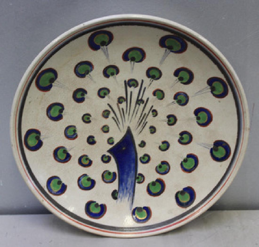 Antique Signed Chinese Porcelain Charger. (1 of 3)