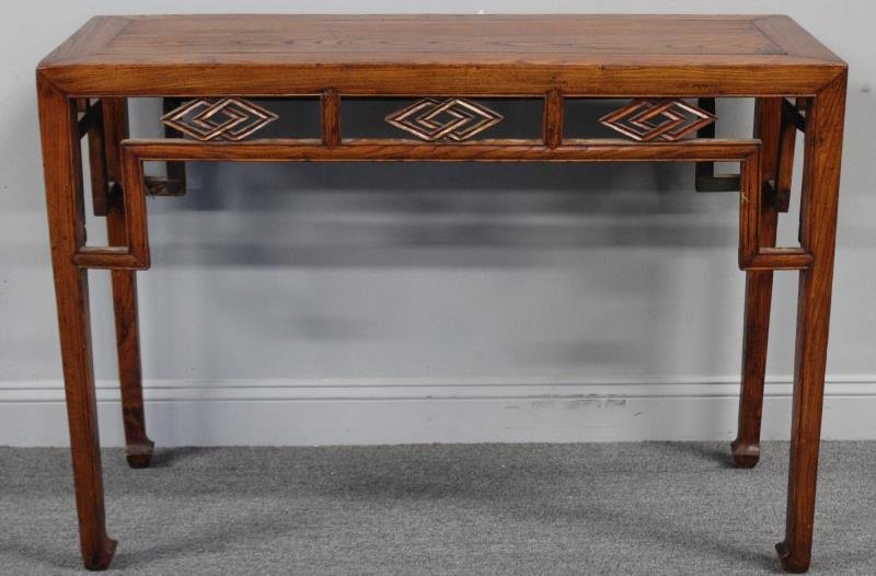Antique Chinese Hardwood Console Table . (1 of 9)