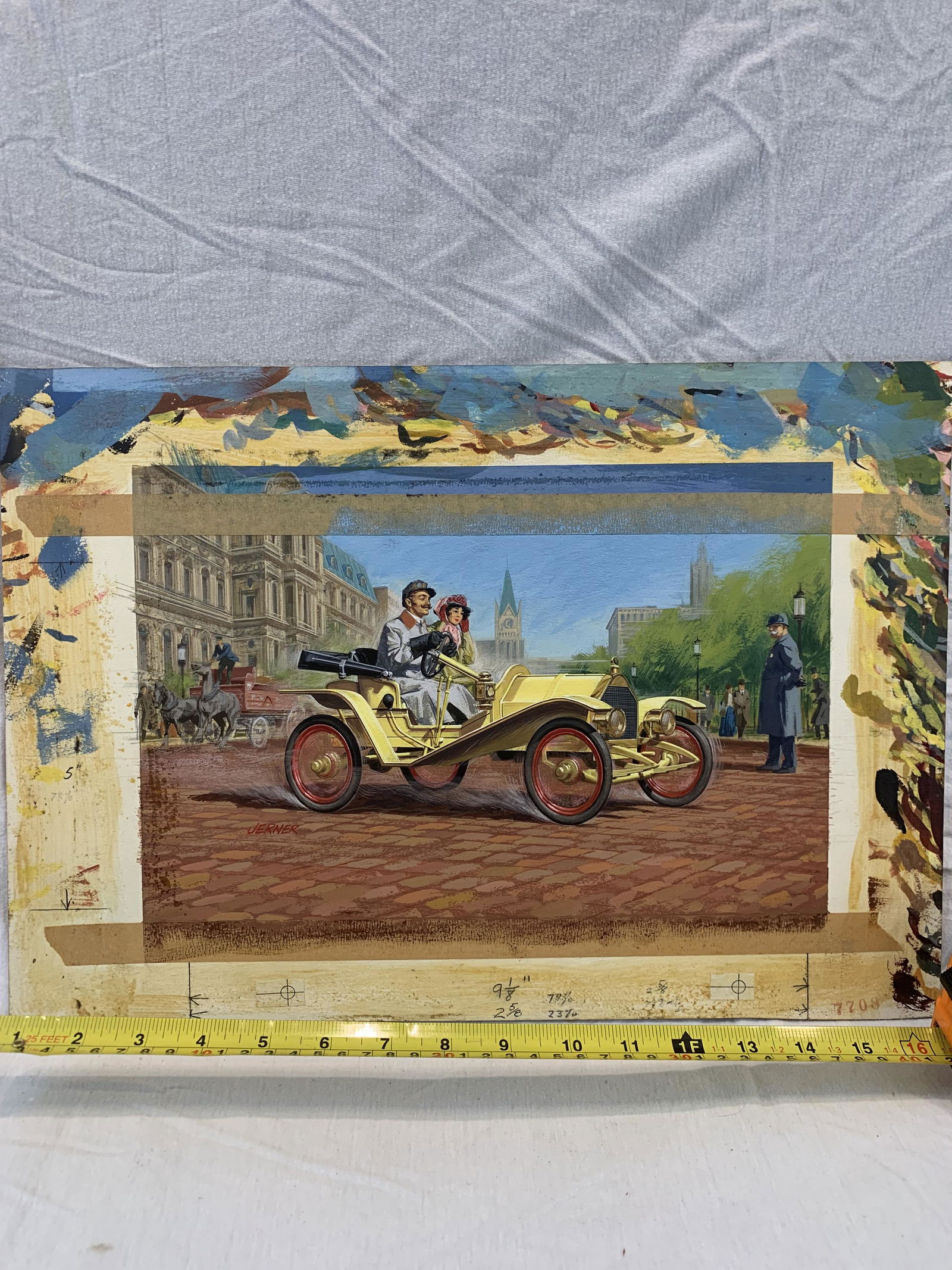 StromBecker Model car concept art yellow car (1 of 4)