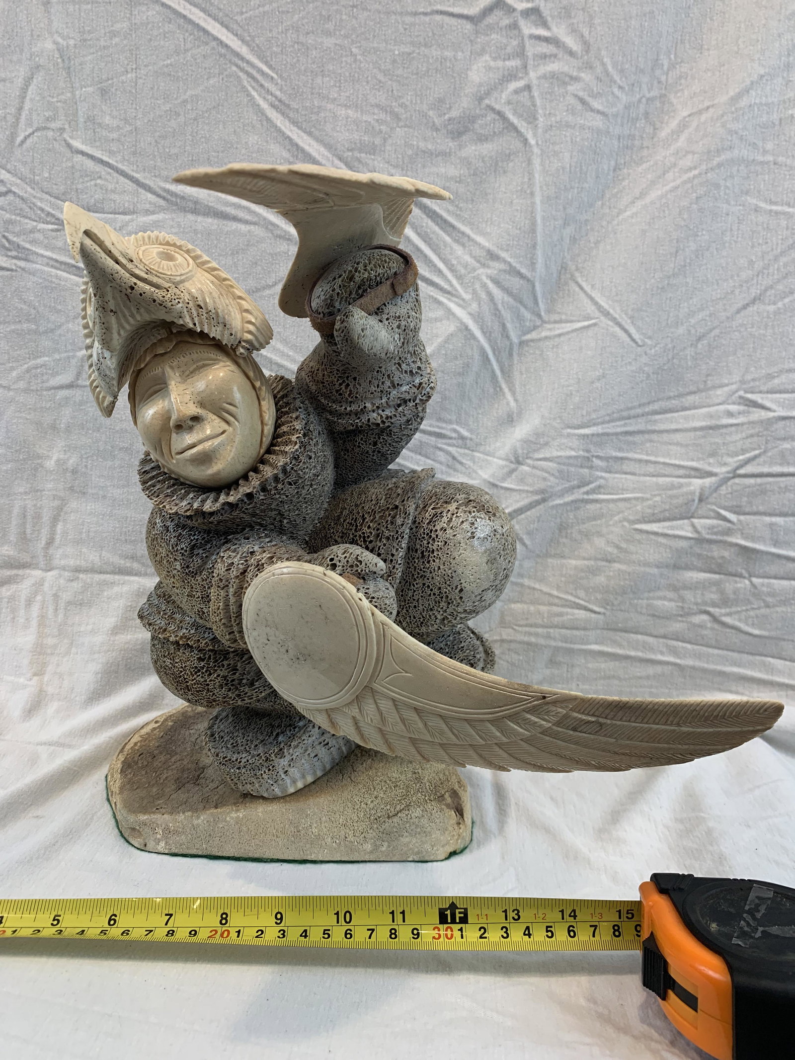 Whale Bone Carving: Romanenko Eagle Dancer