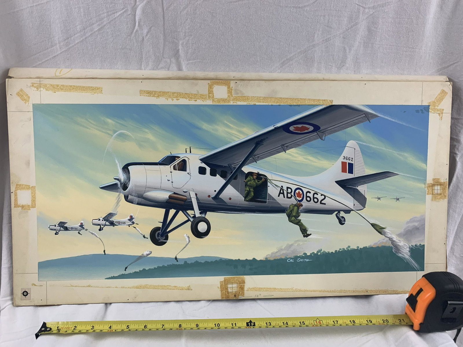 Cal Smith original concept airplane art Airborne: beautfully vibrant