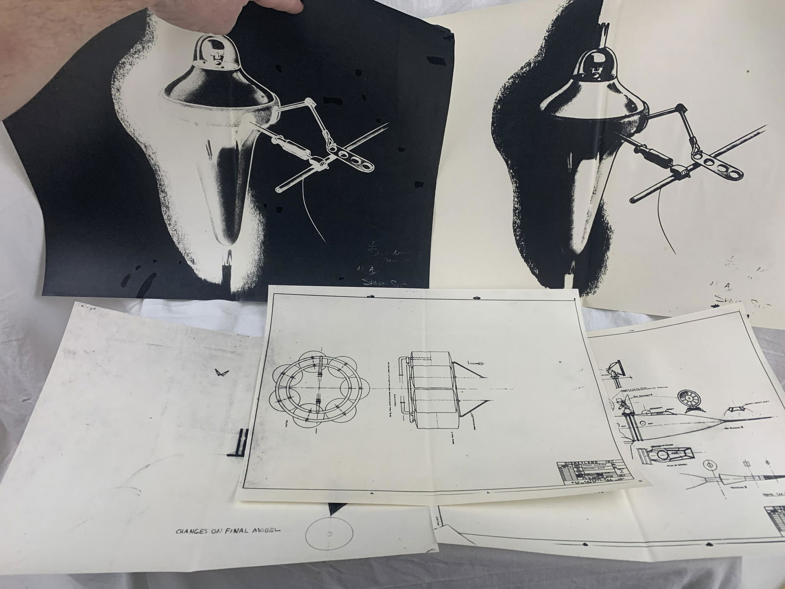 Walt Disney "Man in Space concept sheet drawing copy (1 of 7)