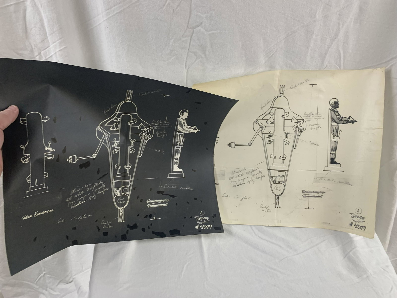 Walt Disney "Man in Space concept sheet drawing copy (1 of 3)