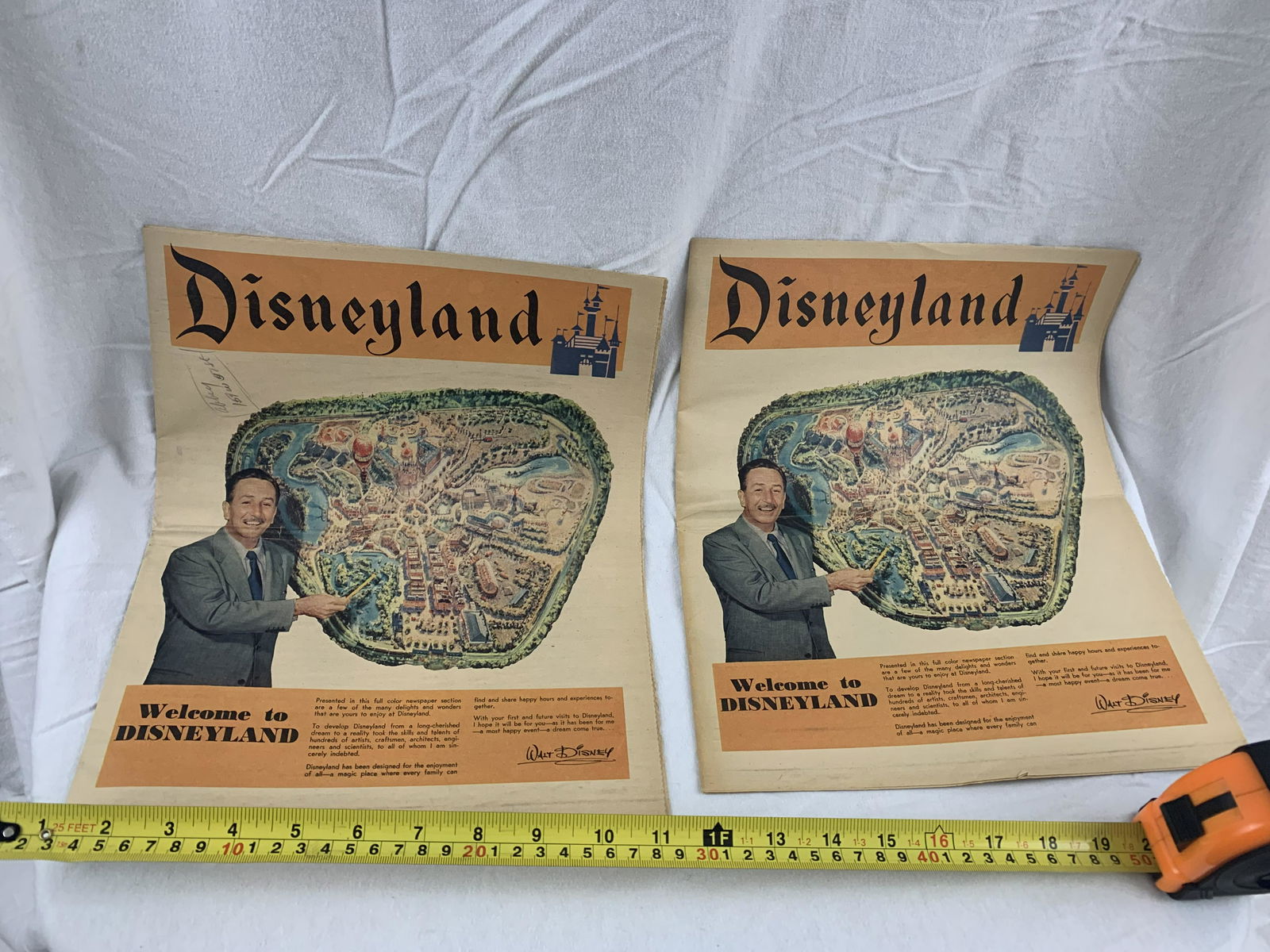 1955 Welcome to Disneyland paper (1 of 6)