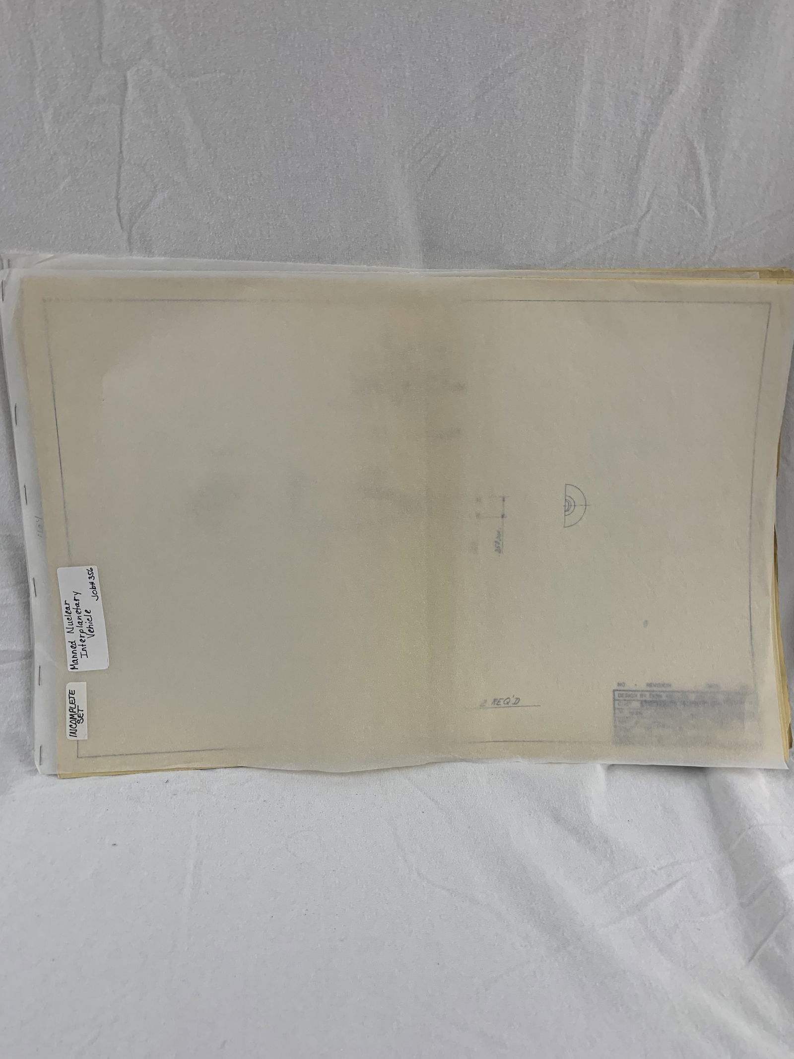 Walt Disney Manned Nuclear Interplanetary Vehicle blueprint (1 of 8)