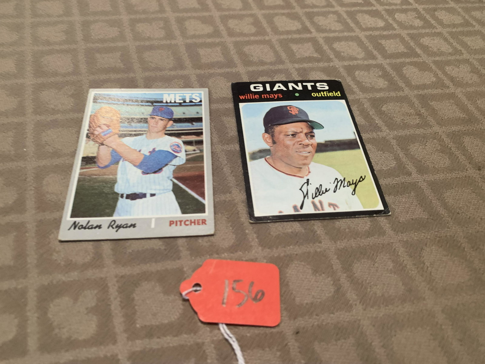 WILLIE MAYS AND NOLAN RYAN CARD (1 of 4)