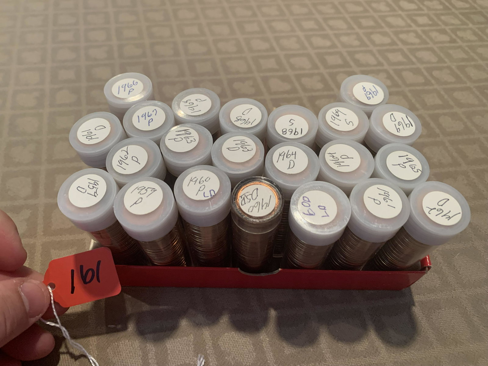 SET OF UNCIRCULATED PENNIES 1959-69 (1100) (1 of 1)